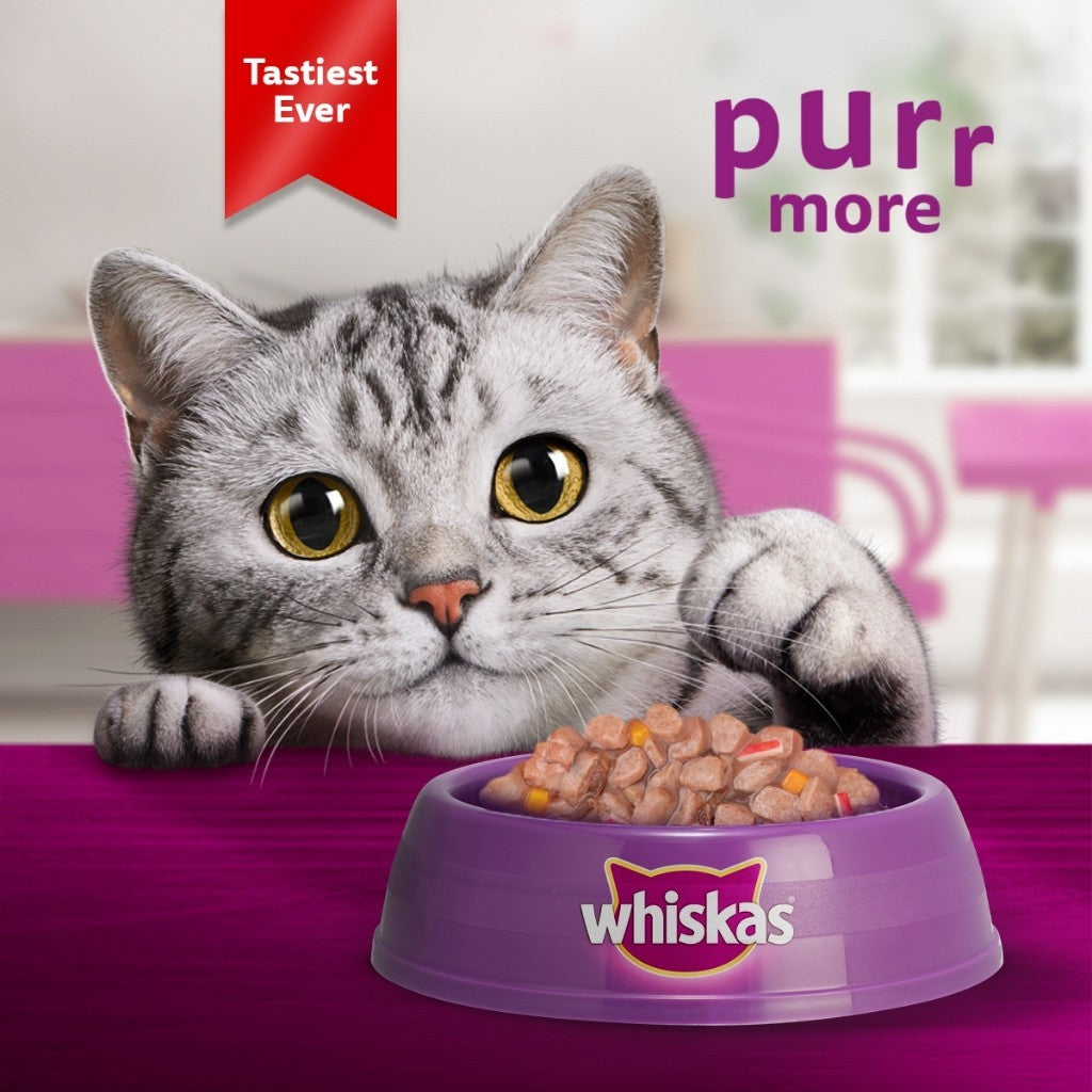 Whiskas Tasty Mix Wet Cat Food For Adult Cat 70g