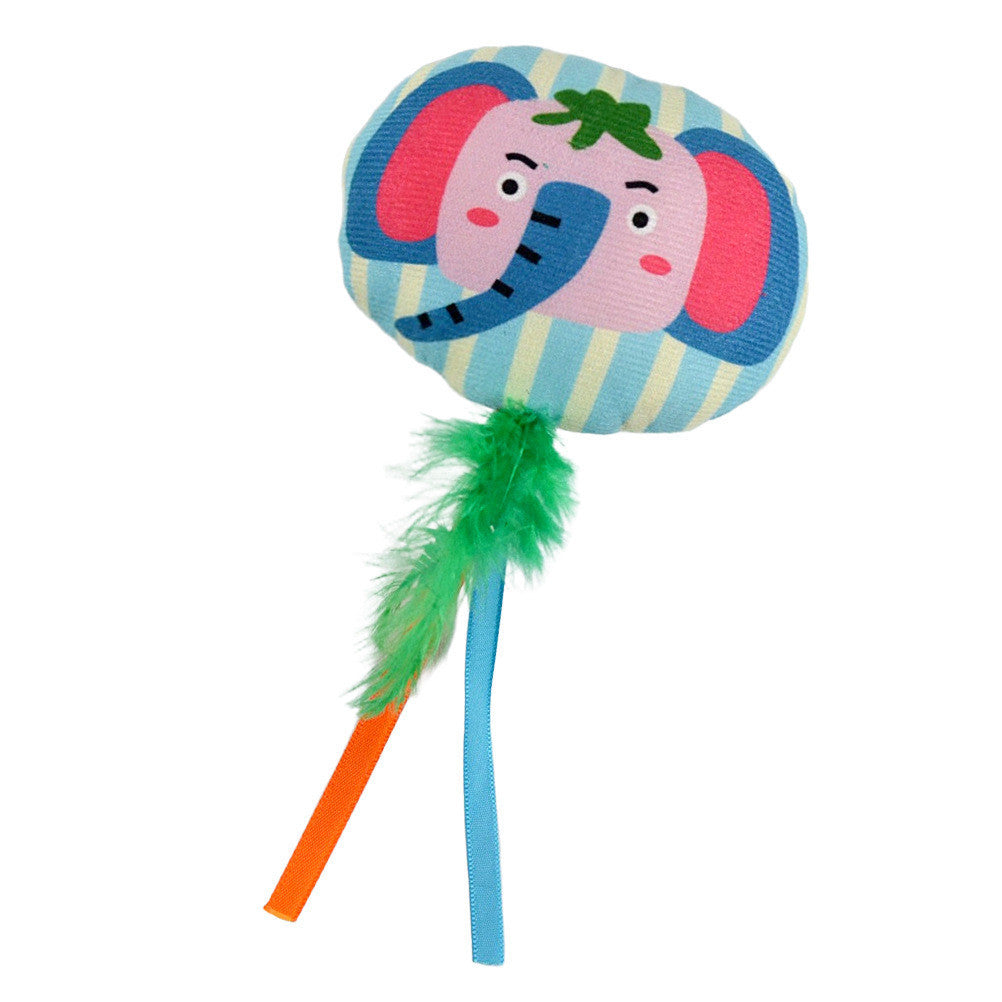 FUREVER365 Cute Pet Plush Crinkle Toy Squeaky Cat Toy Bite Resistant Fruit Floral Interactive Dog Toy