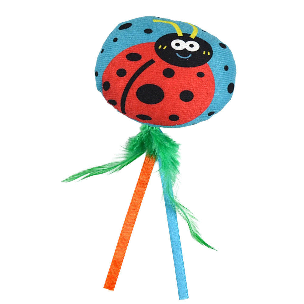 FUREVER365 Cute Pet Plush Crinkle Toy Squeaky Cat Toy Bite Resistant Fruit Floral Interactive Dog Toy