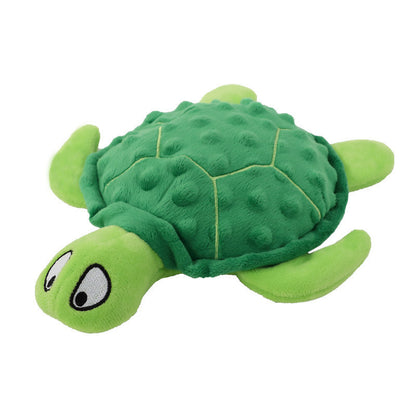 FUREVER365 Cute Sea Turtle Pet Plush Toy Squeaky Dog Toy Interactive Turtle Doll Bite Resistant Molar
