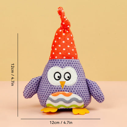 FUREVER365 Cute Pet Plush Toy Squeaky Dog Chew Toy Dog Crinkle Toy Boredom Relief Interactive Puppy