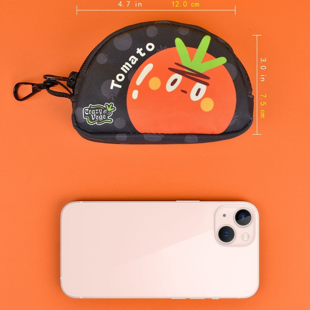 FUREVER365 Fruit Series Pet Poop Bag Dispenser Large Storage Case Dog Waste Bag Holder Pouch Keychain
