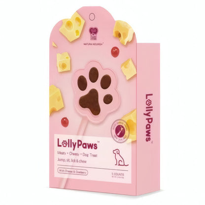 NATURA NOURISH Lolly Paws Cheese Dental Sticks Dog Treats/Training Snacks 12g/60g