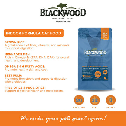 Makanan Kucing (2.5kg) Blackwood | Original / Adult Cat / Indoor / Kitten | Slow Cooked Pet Nutrition
