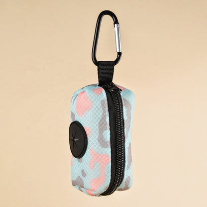 FUREVER365 Fashion Print Pet Waste Bag Dispenser Portable Dog Poop Bag Holder Case Outdoor Walking Bag