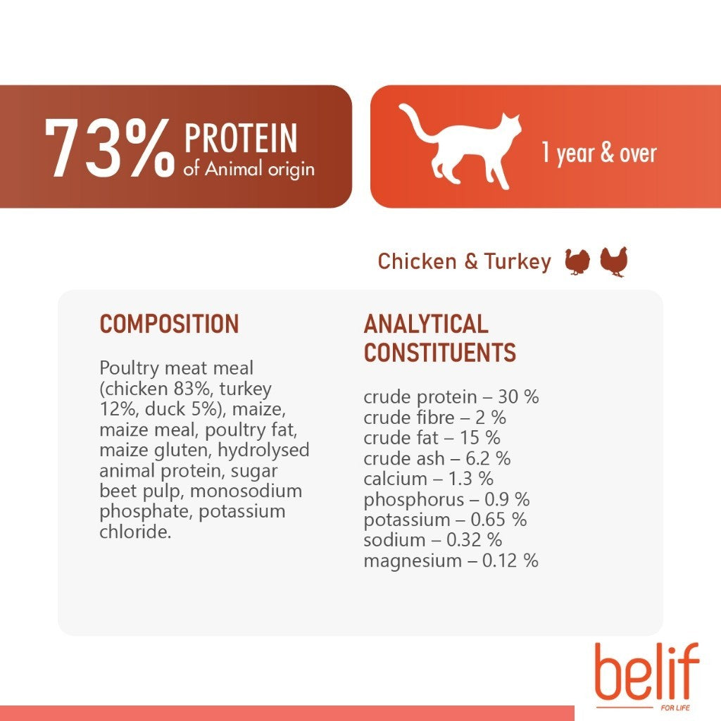 Belif Dry Food (Kitten/Adult/Sensitive Skin & Stomach/Urinary) 400g | Cat Dry Food
