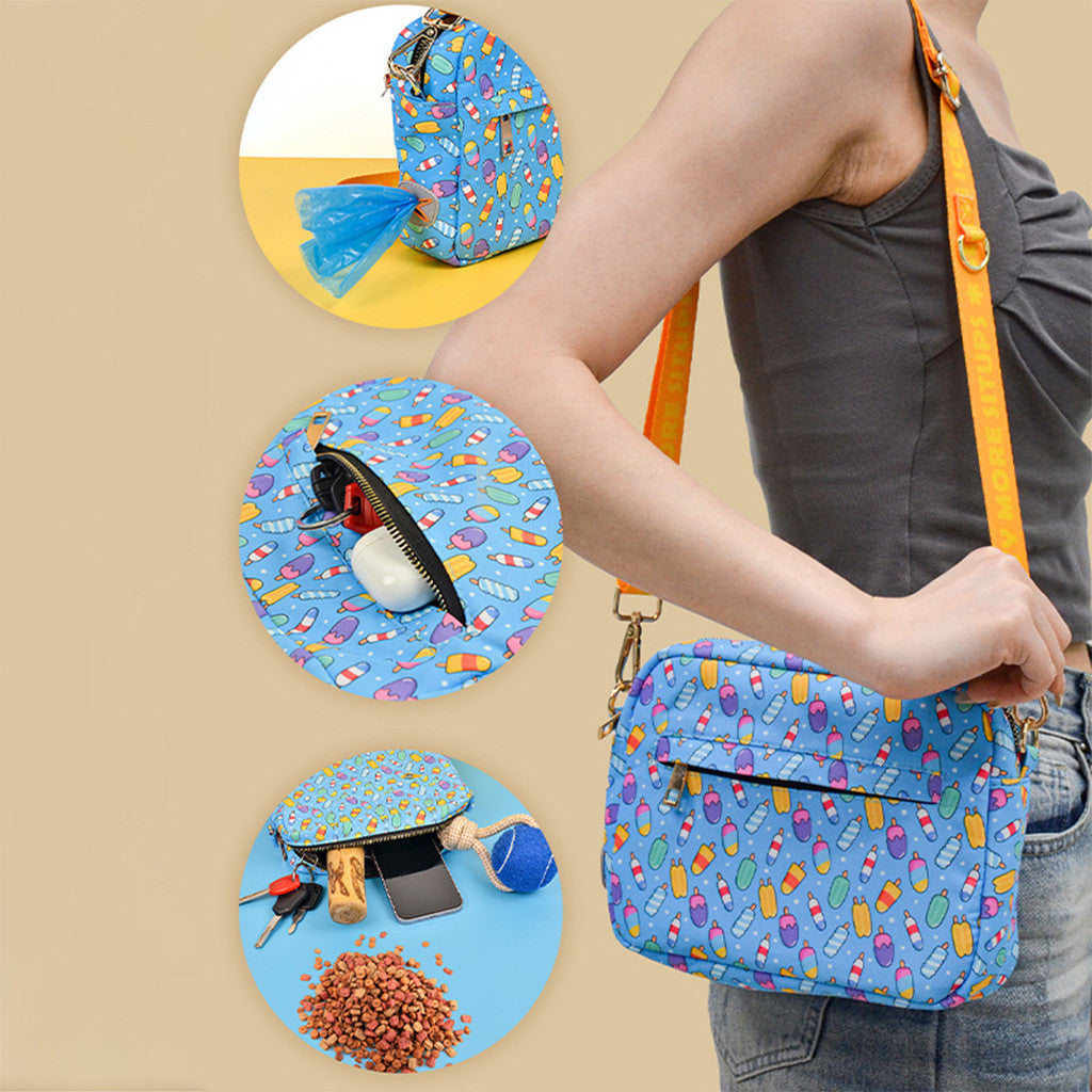 FUREVER365 Cute Pet Training Bag Dog Treat Pouch Outdoor Portable Snack Storage Bag Beg Kucing