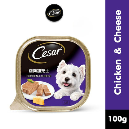 Cesar Wet Dog Food Tray - All Flavors 100g per Pack