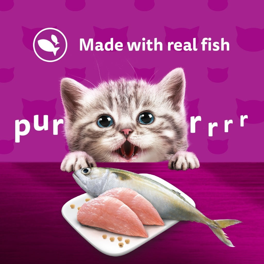 Whiskas Pouch Wet Cat Food For Junior Cat Tuna / Mackerel / Chicken / Salmon 80g