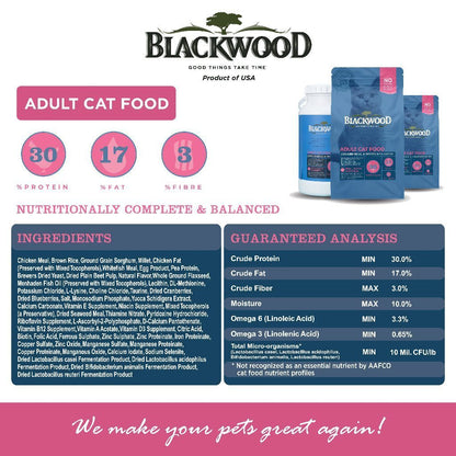 Makanan Kucing (450g) Blackwood | Original Formula / Holistic Formula / Indoor Formula / Kitten Formula | Blackwood