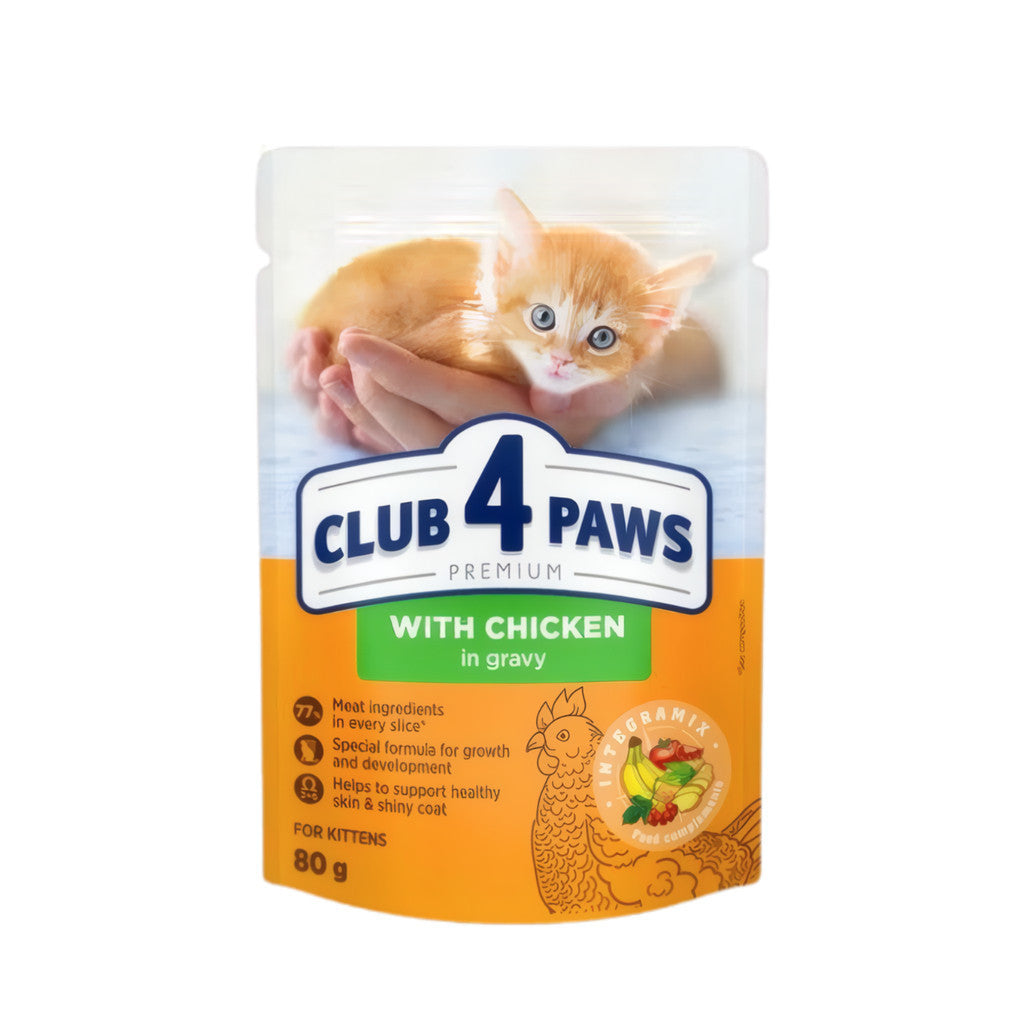 Club 4 Paws Wet Cat Food Pouch 80g / 85g / 100g