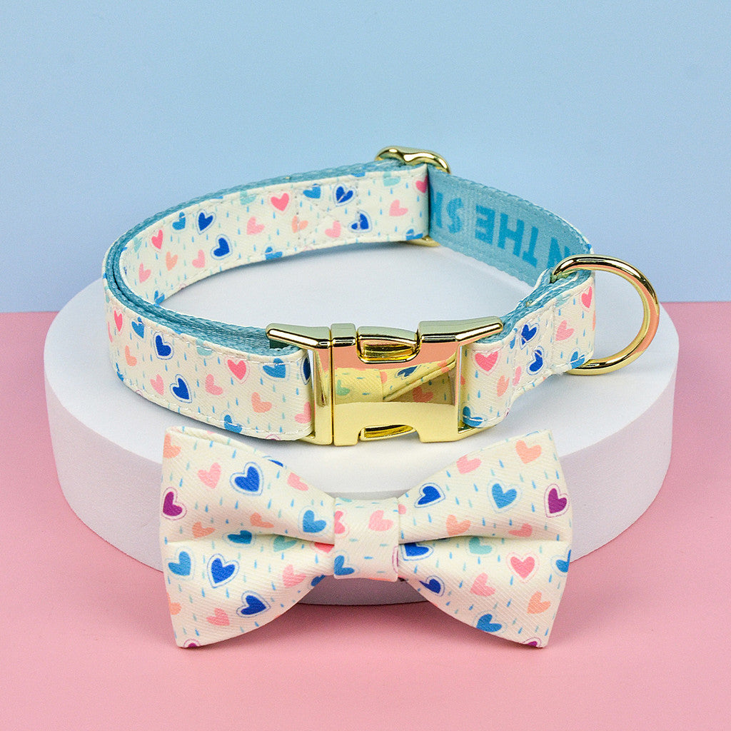 FUREVER365 Cute Pet Harness ID Tag Set Adjustable Cat Dog Vest Breathable Puppy Chest Strap Leash