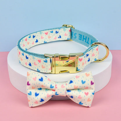 FUREVER365 Cute Pet Harness ID Tag Set Adjustable Cat Dog Vest Breathable Puppy Chest Strap Leash