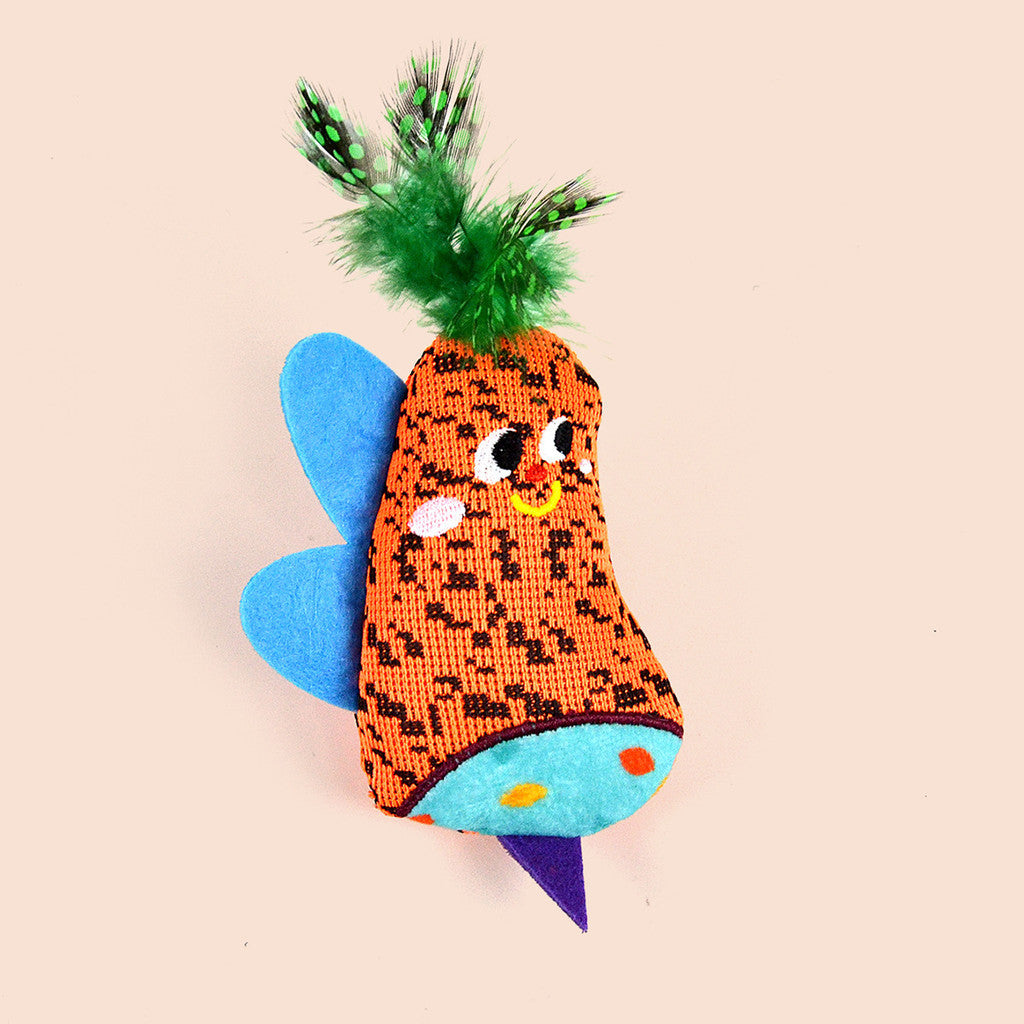 FUREVER365 Cute Pet Plush Toy with Bell Interactive Cat Toy Kitten Squeaky Chew Toy Boredom Relief