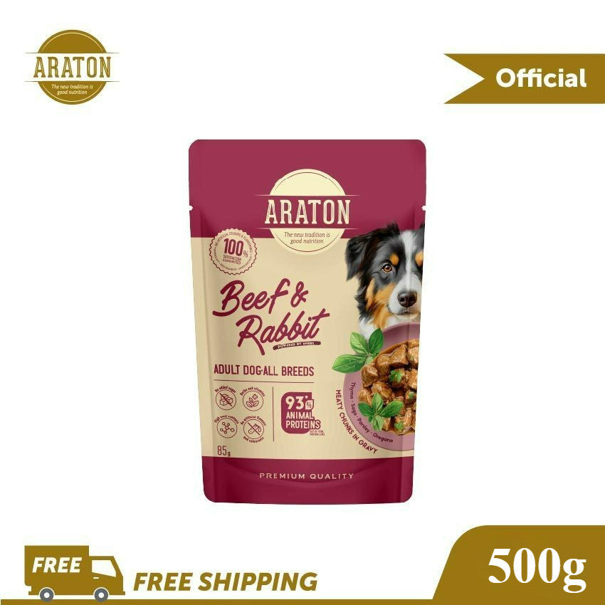Dog Wet Food Pouch (85g) All Breed Dog | Araton