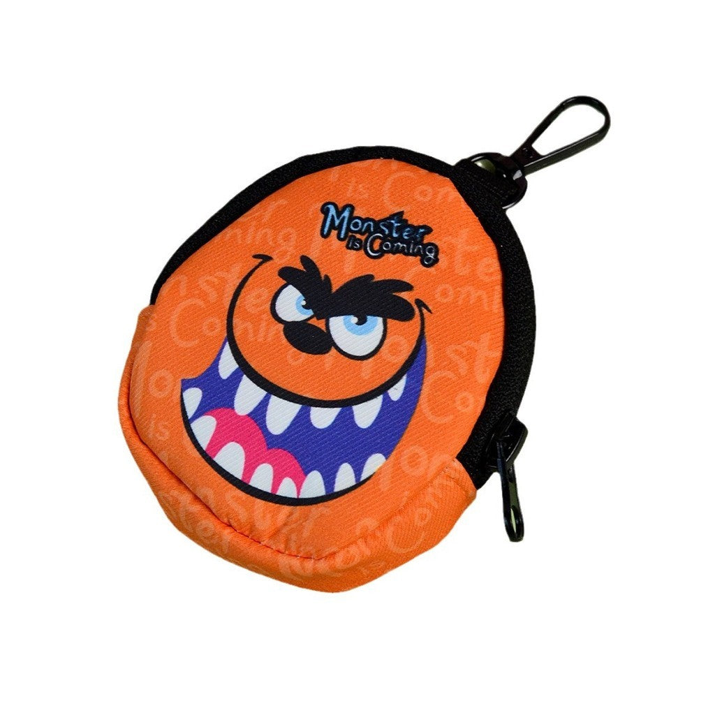 FUREVER365 Halloween Mini Monster Pet Waste Bag Dispenser Portable Dog Poop Bag Holder Case Dispenser