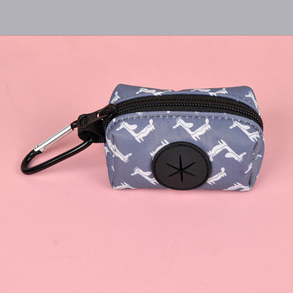 FUREVER365 Fashion Print Pet Waste Bag Dispenser Portable Dog Poop Bag Holder Case Outdoor Walking Bag
