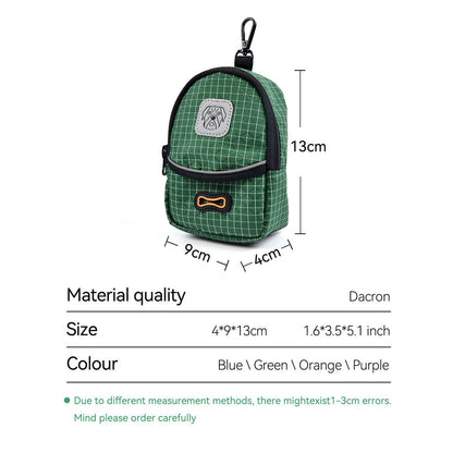 FUREVER365 2-in-1 Pet Dog Training Treat Bag Portable Waste Bag Dispenser Poop Bag Holder Snack Pouch
