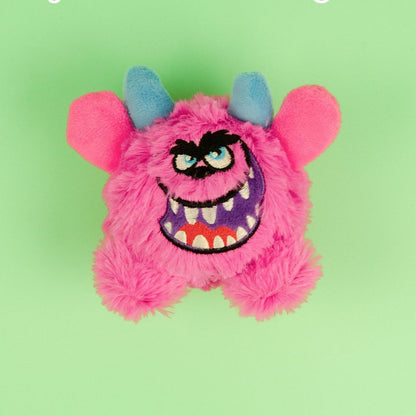FUREVER365 Cute Little Monster Pet Toy Ball Squeaky Plush Dog Toy Bouncing Molar Ball Puppy Chew Toy