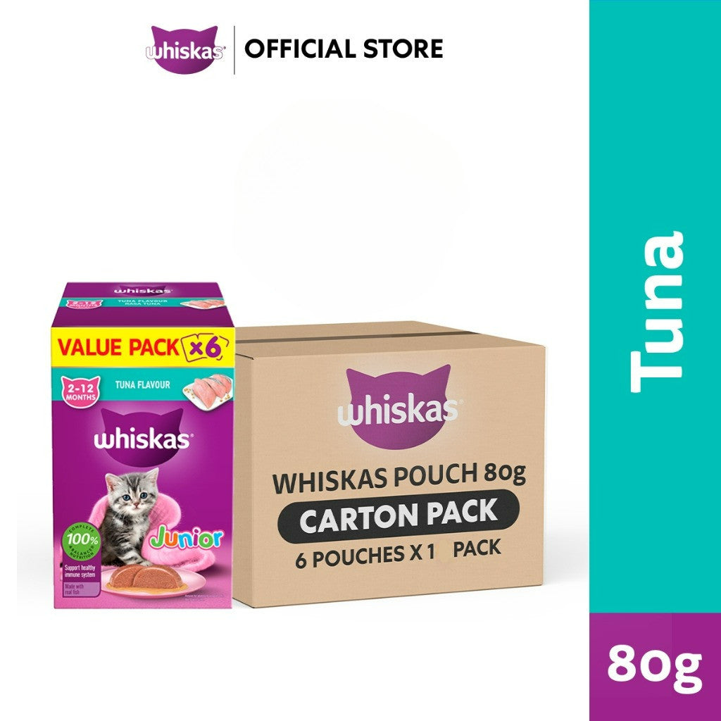 Whiskas Cat Wet Food Value Pack (80g x 6pack)