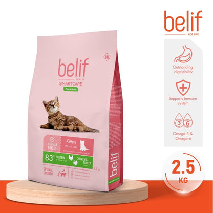 Belif Dry Food (Kitten/Adult/Sensitive Skin & Stomach/Urinary) 2.5kg | Cat Dry Food