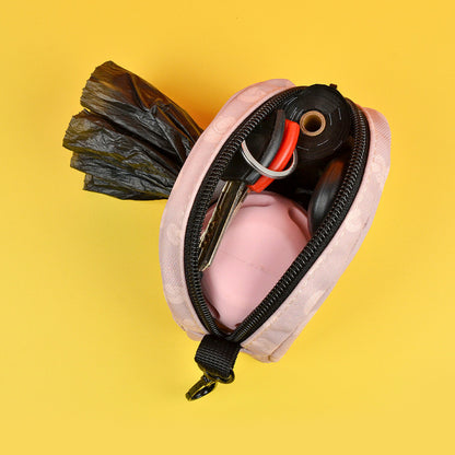 FUREVER365 Fruit Series Pet Poop Bag Dispenser Large Storage Case Dog Waste Bag Holder Pouch Keychain