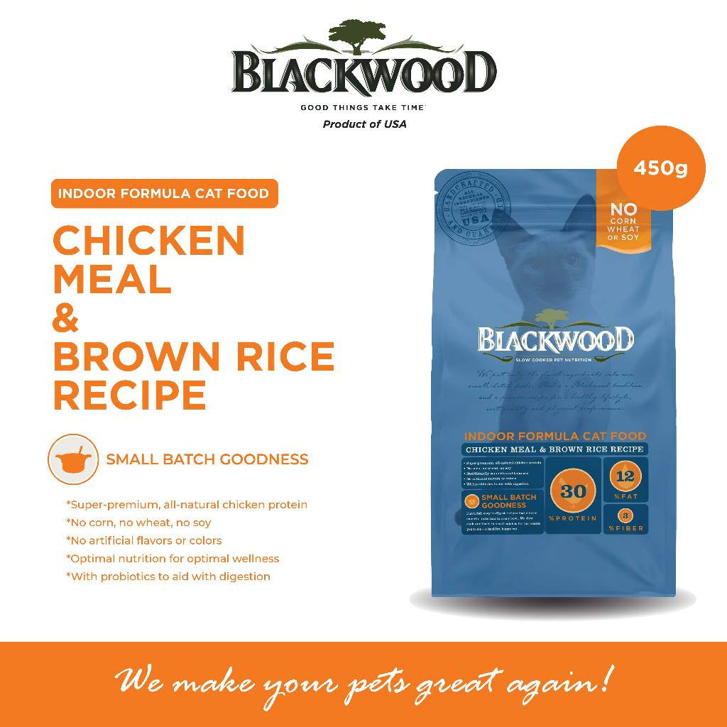 Makanan Kucing (450g) Blackwood | Original Formula / Holistic Formula / Indoor Formula / Kitten Formula | Blackwood