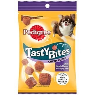 PEDIGREE Tasty Bites Pockets And Chewy Cubes / 50 / 60g - Chicken/Milk/Lamb/Beef (Dog Treat)