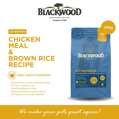 Makanan Kucing (450g) Blackwood | Original Formula / Holistic Formula / Indoor Formula / Kitten Formula | Blackwood