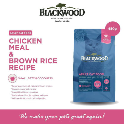 Makanan Kucing (450g) Blackwood | Original Formula / Holistic Formula / Indoor Formula / Kitten Formula | Blackwood
