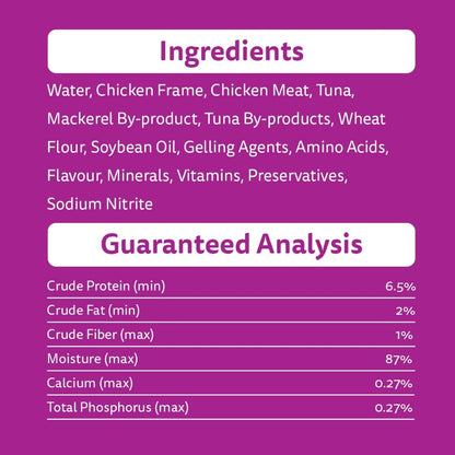 Whiskas Pouch Wet Cat Food For Junior Cat Tuna / Mackerel / Chicken / Salmon 80g