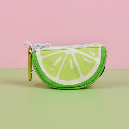 Cute Fruit Pet Waste Bag Dispenser Portable Dog Poop Bag Holder Mini Storage Pouch Bag Kucing Anjing