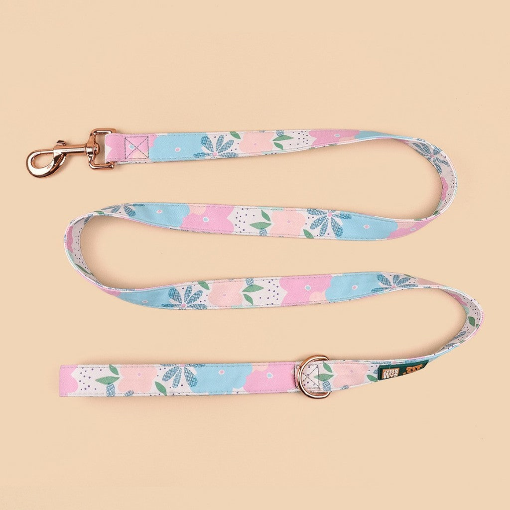 FUREVER365 Black Cherry Fashion Print Pet Leash Durable Polyester Dog Traction Rope Cat Walking Leash