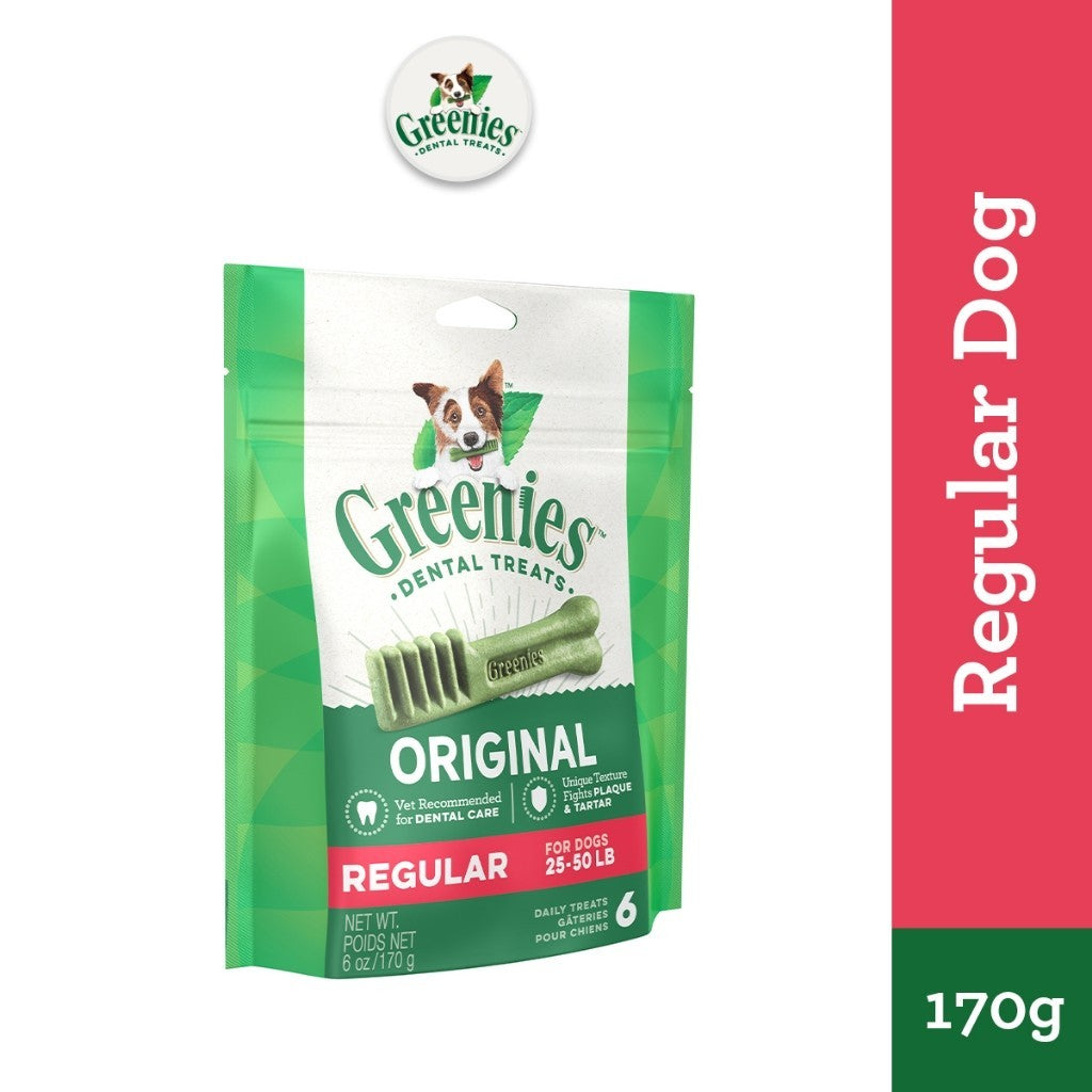 GREENIES Dental Dog Treats for Adult Dogs - Original Flavor 170g