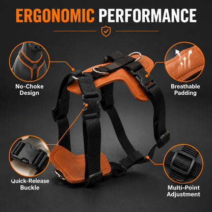 FUREVER365 Heavy Duty Anti-Pull Dog Harness No-Choke Pet Vest for Golden Retriever Large Medium Dogs