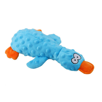 FUREVER365 Cute Duck Pet Plush Toy Squeaky Dog Toy Interactive Crinkle Molar Toy Bite Resistant Doll DT-2404