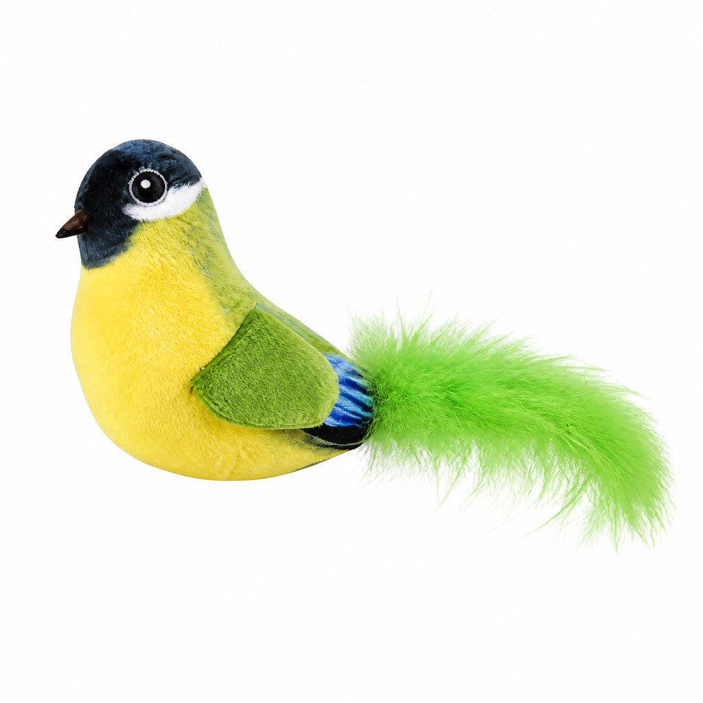 FUREVER365 Catnip Toy with Silvervine Crinkle Paper Cat Plush Toy Feather Bird Duck Interactive Toy