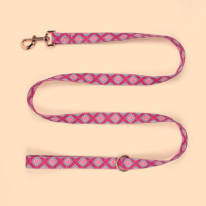 FUREVER365 Black Cherry Fashion Print Pet Leash Durable Polyester Dog Traction Rope Cat Walking Leash