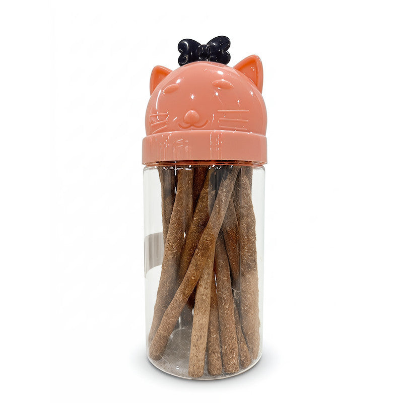 FUREVER365 Bottled Catnip Silvervine Stick Cat Toy Gall Fruit Molar Chew Stick Natural Cat Snack