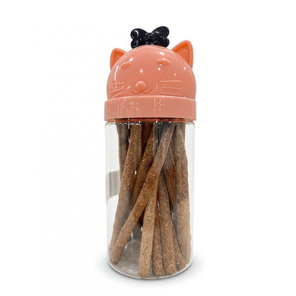 FUREVER365 Bottled Catnip Silvervine Stick Cat Toy Gall Fruit Molar Chew Stick Natural Cat Snack