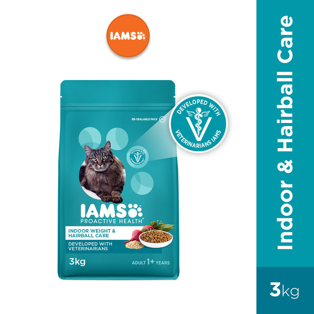 IAMS Dry Cat Food For Adult Cat - Mother & Kitten / Tuna & Salmon / Chicken / Indoor & Hairball Care 3kg