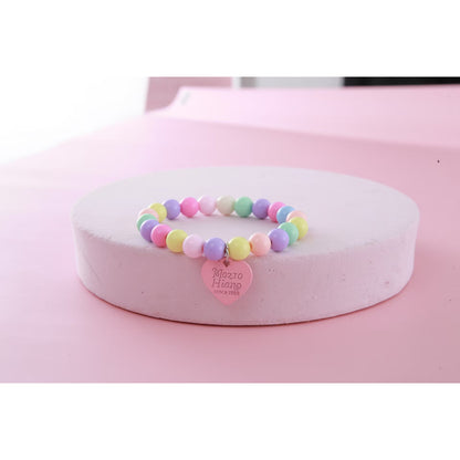 FUREVER365 Pet Pearl Necklace for Cat Dog Cute Heart Pendant Adjustable Elastic Collar Jewelry Kucing