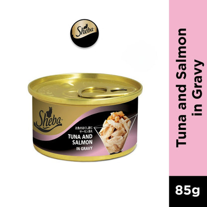 Sheba Wet Cat Food Canned For Adult Cat - All Flavors 85g per can