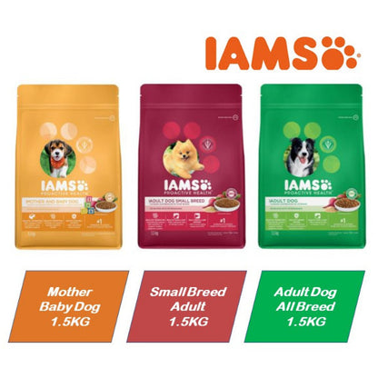 IAMS Dog Dry Food Adult Dog Small Breed All Breed Mother & Baby Dog 1.5kg
