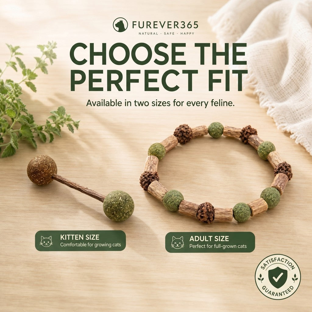 FUREVER365 Rotatable Catnip Ball Cat Toy Natural Silvervine Gall Fruit Molar Chew Toy Teeth Cleaning