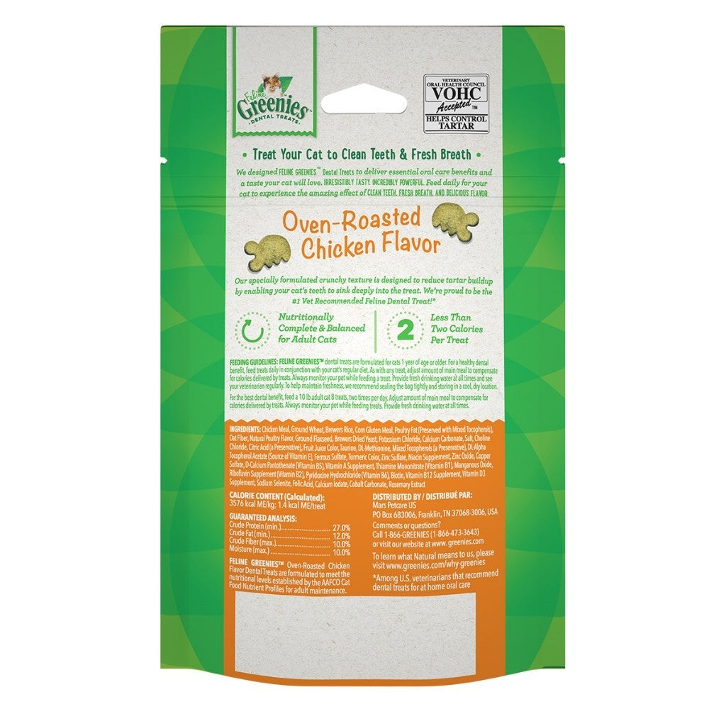 GREENIES Feline Dental Cat Treats for Adult Cats – All Flavor 60g
