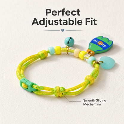 FUREVER365 Colorful Bead Pet Collar Adjustable Cat Dog Necklace Cute Smiley Heart Sun Flower Pendant