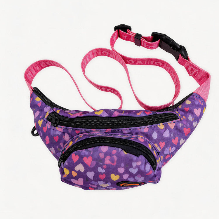 FUREVER365 Lightweight Pet Walking Waist Bag Leaf Print Storage Fanny Pack Multi-purpose Chest Bag