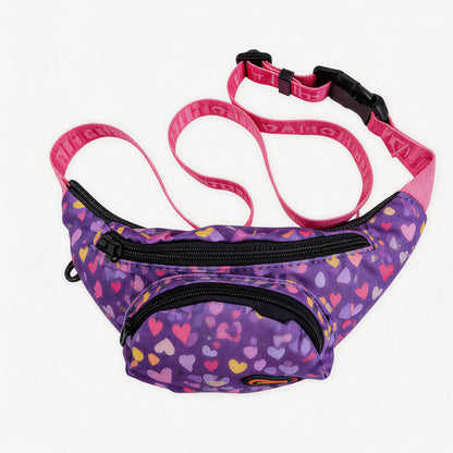 FUREVER365 Lightweight Pet Walking Waist Bag Leaf Print Storage Fanny Pack Multi-purpose Chest Bag