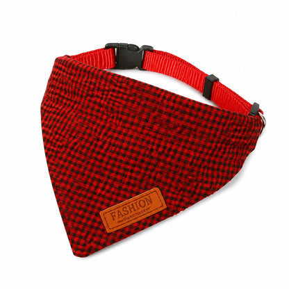 FUREVER365 Pet Bandana Collar Leash Set Dog Scarf Traction Rope Outdoor Walking Adjustable Accessories